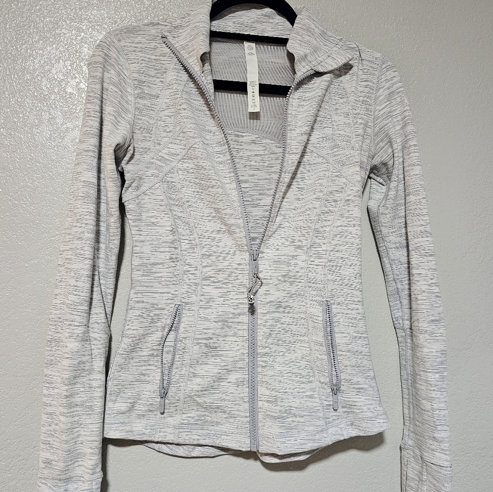 Women's Light Gray Utility Zipper Jacket Lululemon - Picture 4 of 7